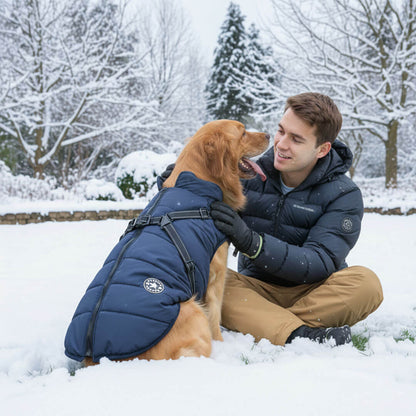 Paws Winter Dog Jacket with Built-In Harness